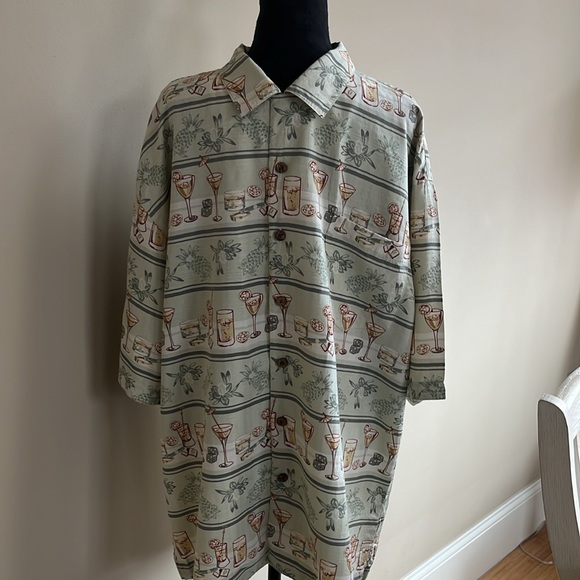 Montago Mon’ Silk Shirt Men Size XL - Picture 1 of 9